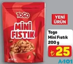 TOGO MİNİ FISTIK 200 G fiyat ve kampanya bilgisi